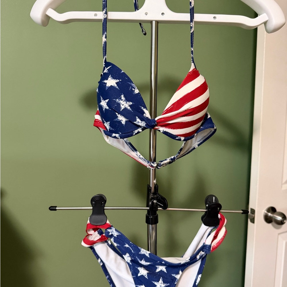 Xhilaration Red, White, Blue Bikini